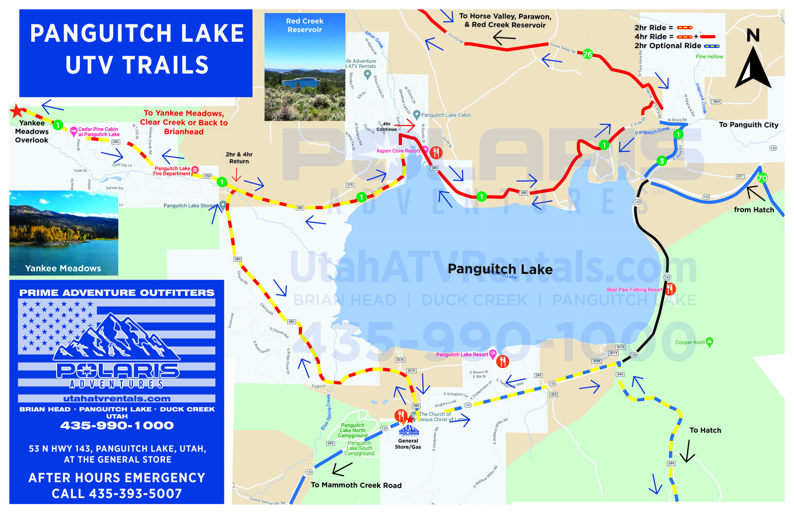 Panguitch Lake trail map — Trail Map — Page 2